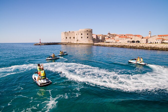 2-Hour Dubrovnik Fun and Exciting Jet Ski Safari Adventure Tour - Cavtat from the sea, medieval coastline in motion
