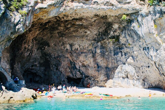 50-minute Panoramic Cruise of Dubrovnik with English Audio Guide - St. Jacob’s Beach and Betina Cave: two coastline stops with different moods