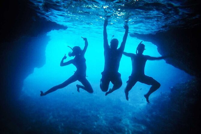 Blue and green cave on Koločep - The ride along the coast: fast, scenic, and not too long