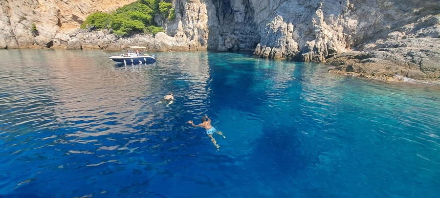 Blue Cave-Green caves-Lopud Sandy beach - tour with drink - Three Green Caves on Koločep, Where the Water Turns to Colored Glass
