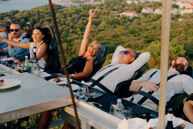 Dinner in the Sky Dubrovnik - Dine 50m above ground - Food quality, vegetarian options, and the drink-and-vibe factor