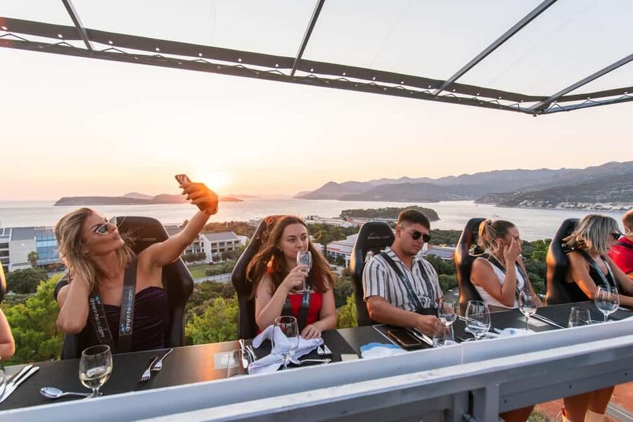 Dinner in the Sky Dubrovnik - Menus and wine: 3 courses, Croatian regions, and real choices