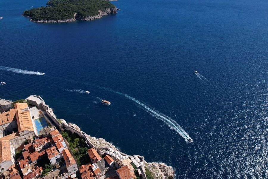 Dubrovnik: 45-Minute Panoramic Cruise Tour - Passing Lovrijenac Fortress, Hilton, and the big landmarks