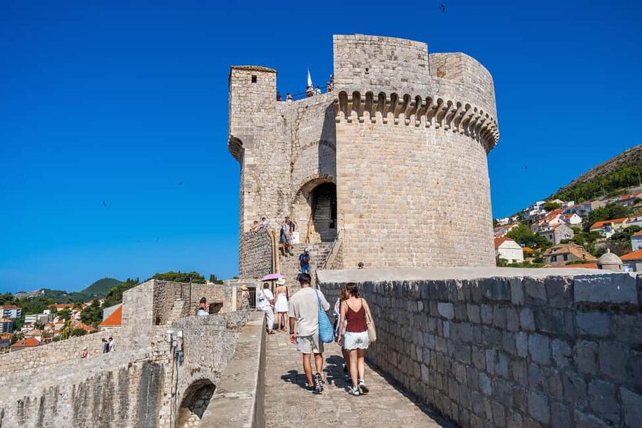 Dubrovnik: City Walls, Stradun & Old Town Story Walking Tour - Pile Gate to the Old Town core: where the walking gets beautiful
