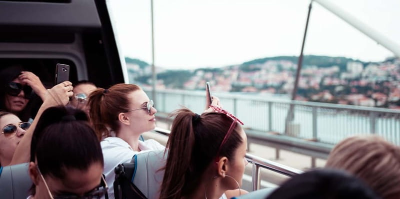 Dubrovnik: Convertible Bus Panorama Tour with Audio Guide - Stop Three on Srđ Hill: The Big Panorama, Italy on Clear Days