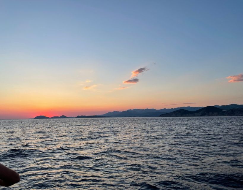 Dubrovnik: Golden Hour Sunset Cruise - City Walls from the deck, not the Old Town streets