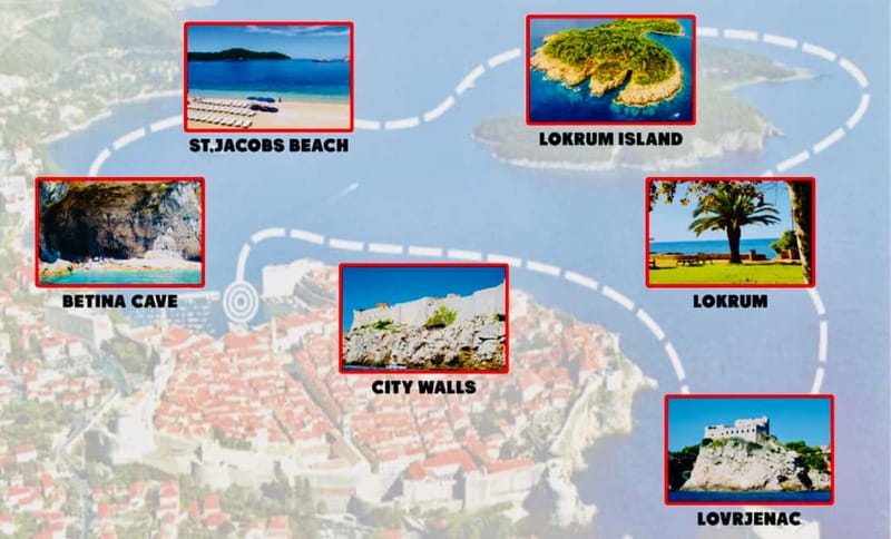 Dubrovnik: Lokrum Island and Betina Cave Boat Tour - Mrtvo More salt pool and the Loki-like swimming mood