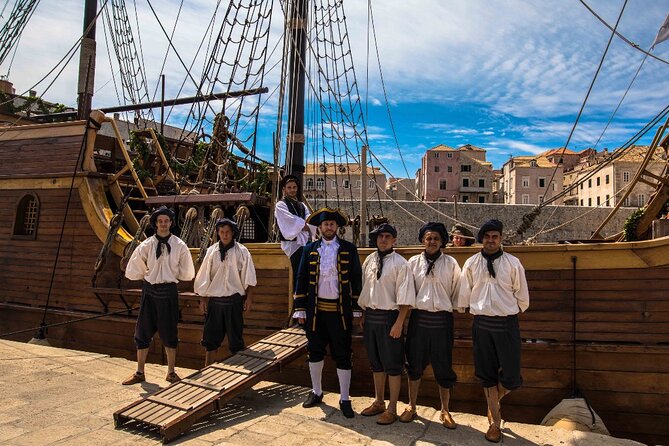Dubrovnik Panoramic Cruise on a Wooden Galleon with a Live Show - What the 4:00 pm Cruise Line Looks Like Once You Board