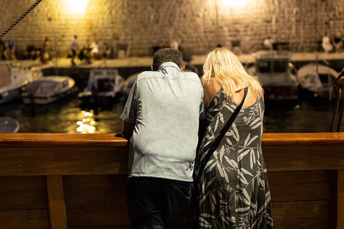 Dubrovnik Panoramic Night Cruise with Karaka - Leaving the Old City port, and seeing Dubrovnik’s UNESCO walls the way they were built
