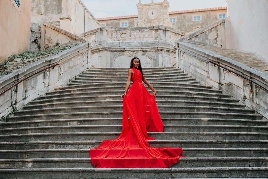 Dubrovnik: Private Flying-dress Photoshoot - Meeting at Ploče Gate, not Pile Gate