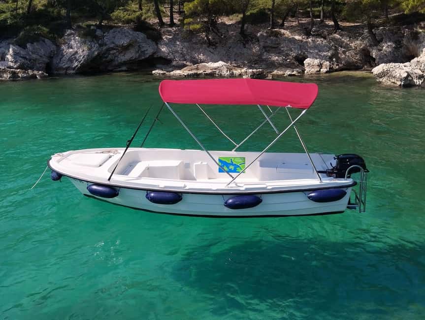 Dubrovnik: Rent a fun and easy to use boat without license - Šunj beach and island hopping: sandy time without the crowds