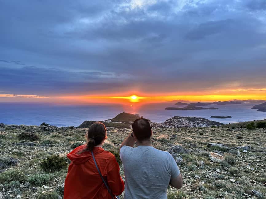 Dubrovnik Sunset Mountain Tour With Wine - Sunset over the islands, the real finale