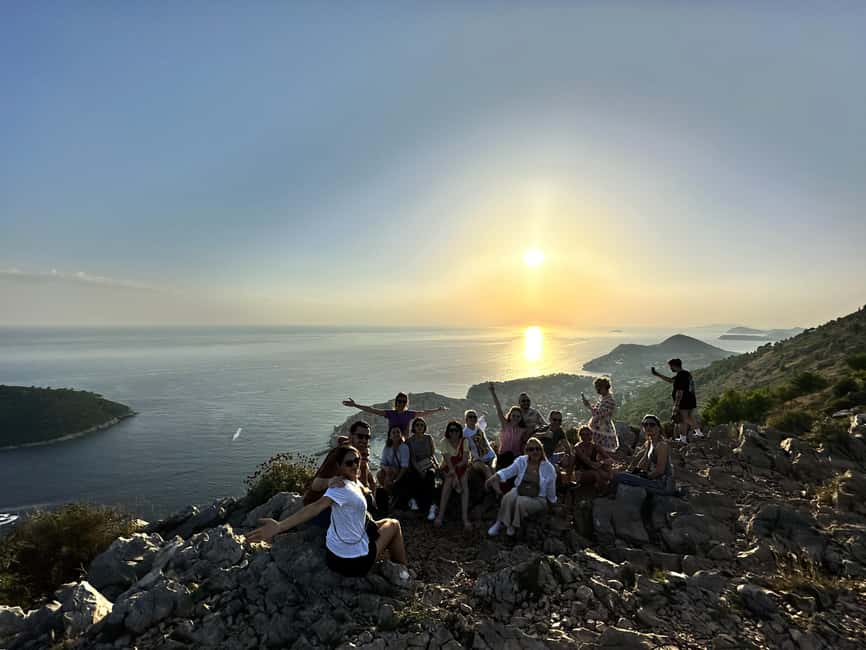Dubrovnik Sunset Mountain Tour With Wine - Wine tasting on top, local Croatian pours at golden hour