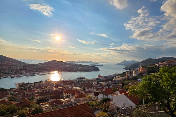Dubrovnik Sunset Tour with Scenic Views and Local Wine - Mount Srđ finish: illuminated Old City at the top