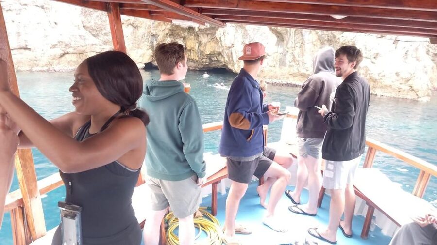 Elaphite Islands Cruise with Local Gastronomy at Captain's H - Leaving Dubrovnik: The Ribica Boat Setup and the Ride Out