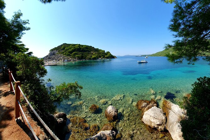 Explore Elaphiti islands by Private trip with Ferretti mini yacht - Stop 2: Lopud Island for promenade walks, gardens, and churches