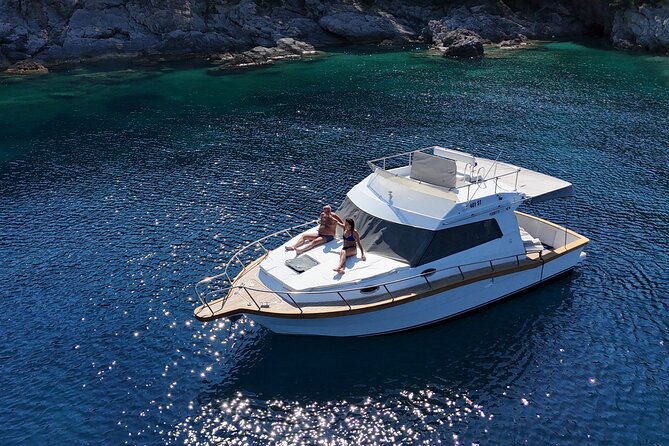 Explore Elaphiti islands by Private trip with Ferretti mini yacht - Stop 4: Kolocep for Blue Cave and secret-cove vibes