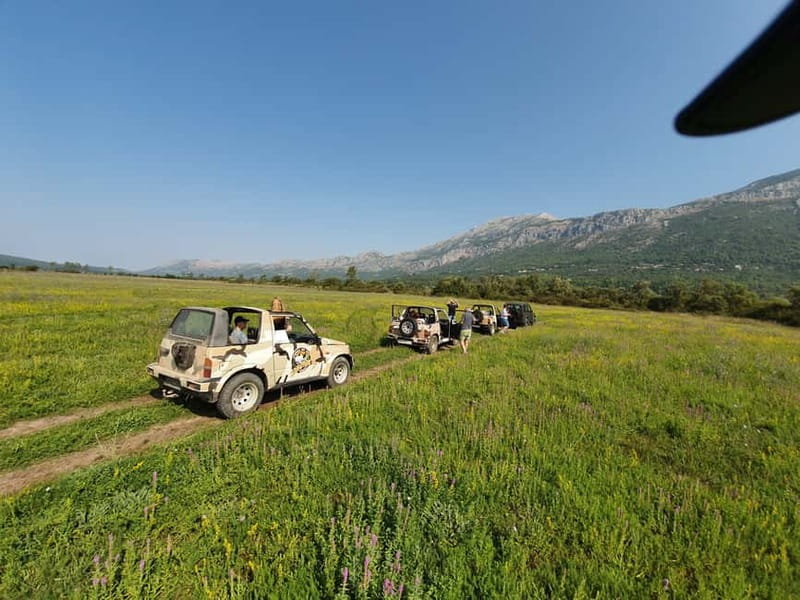 From Cavtat: Konavle Valley Off-Road Jeep Safari with Lunch - Your 5-hour rhythm: training, trails, Ljuta, lunch, then sea views