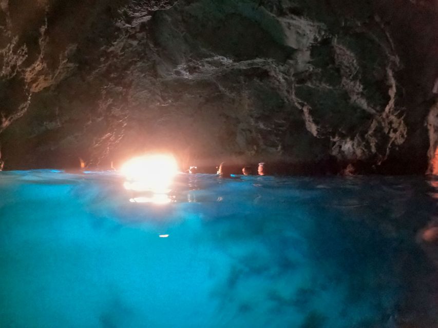From Dubrovnik/Cavtat: Blue Cave, Sunj Beach Speed Boat Tour - The Three Green Caves: two easy swims plus one through-cave moment