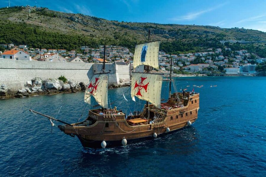 From Dubrovnik: Elaphiti Islands Galleon Cruise with Lunch - A Wooden Galleon Vibe From Dubrovnik’s Old Port