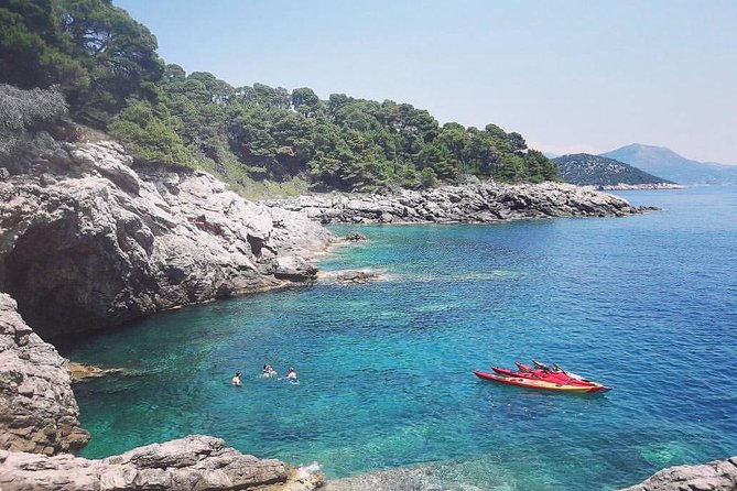 Full day Guided Sea Kayaking and snorkeling to Green Cave from Lopud island - Passing Other Islands and the Return to Lopud