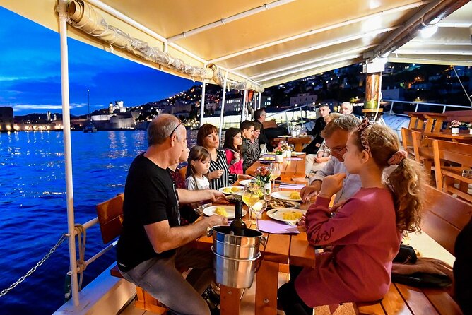 Gastro Cruise | Dinner and Boat ride around Dubrovnik Old Town - The Evening Route: City Walls at Night, Then Lokrum Island