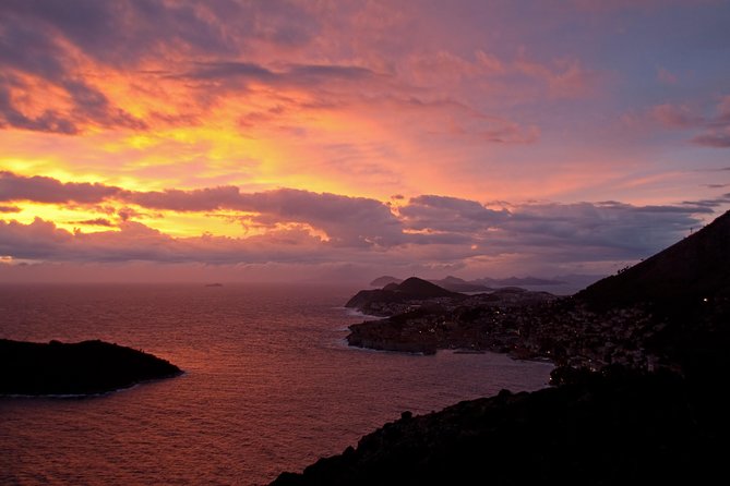 Golden hour SUNSET CRUISE from Dubrovnik Old Town - Stop 2: cruising past Lokrum Island as the sun drops