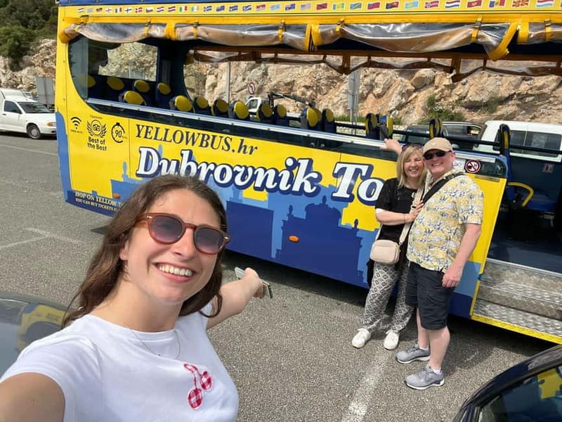 Hop-On Hop-Off Yellow Cabrio Tour: See Dubrovnik in 90mins - Srđ viewpoint stop: scenic views plus a guided mini-mission