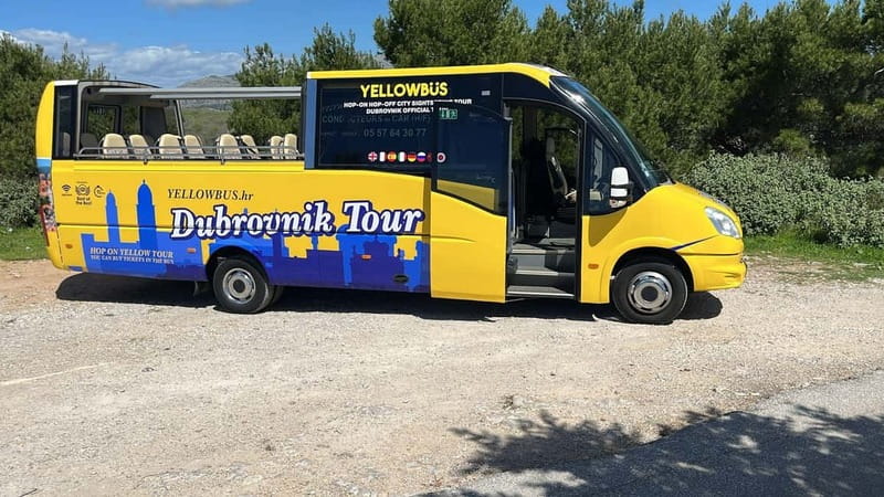 Hop-On Hop-Off Yellow Cabrio Tour: See Dubrovnik in 90mins - Pile Gate start, then Franjo Tuđman Bridge for easy wow photos