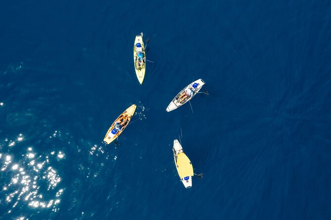Kanjac Kayak Fishing Cavtat - The gear package: fishfinder, rods, reels, and bait