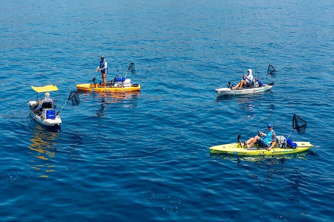 Kanjac Kayak Fishing Duo in Cavtat - The Full Fishing Setup: Rods, Reels, Lures, Bait, and a Catch Net