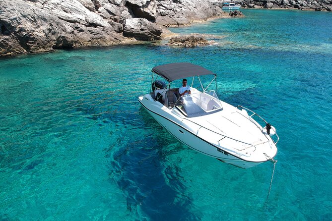 Korcula Private Speed Boat Tour by Quicksilver 675 Sundeck - What you get on board: drinks, snorkeling, a dry bag, and your own playlist