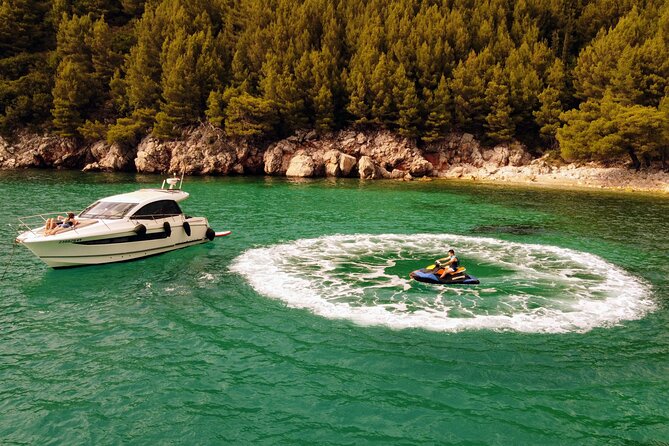 Luxury Private Boat Trip to the Elaphiti Islands from Dubrovnik - Koločep Island boat exploring: coves, cliffs, and no-rush swimming time