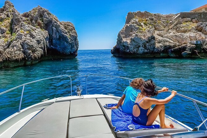 Luxury Private Elaphiti Islands boat tour from Dubrovnik - Stop 1 at the Blue Cave near Koločep for that first wave of blue
