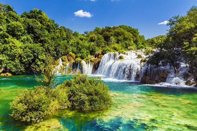 National Park Krka Private Tour from Dubrovnik - Entering Krka National Park: waterfalls and travertine geology