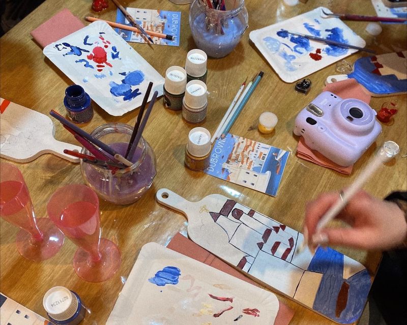 Paint, Sip, and Savor Local Flavors: Unique Local Experience - Dubrovnik Old Town, the studio way