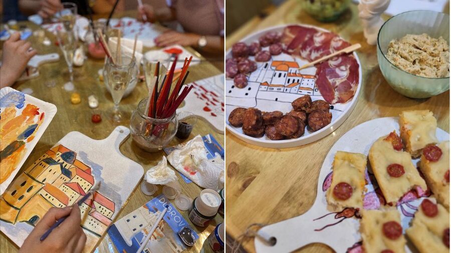 Paint, Sip, and Savor Local Flavors: Unique Local Experience - Your masterpiece: an eco-friendly serving board you’ll actually keep