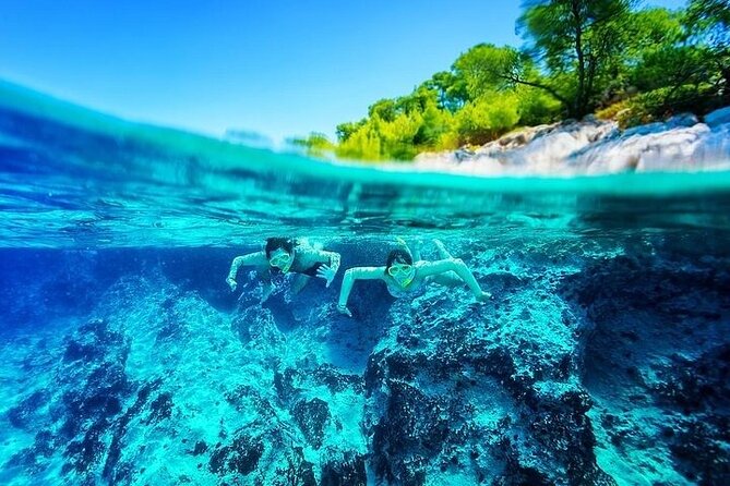 Private Boat Tour-Elafiti islands,Blue and green cave,Sandy Beach - Kolocep and the Blue Cave lights, plus snorkeling in the caves