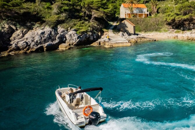 Private Boat Tour-Elafiti islands,Blue and green cave,Sandy Beach - Lokrum legends, pigeon caves, and Dubrovnik’s sea-side walls