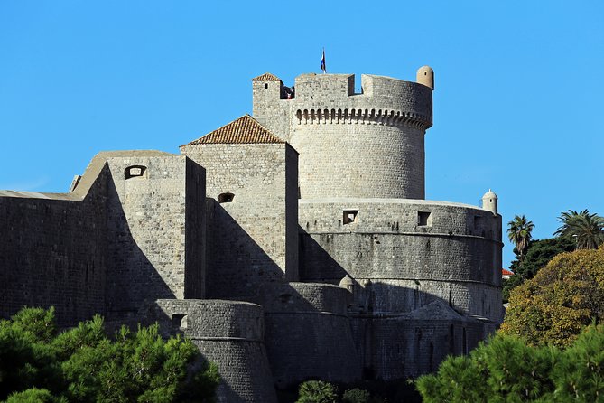 Private Dubrovnik City Walls & City Tour - First Look: Lovrijenac Fortress on a 30m Rock