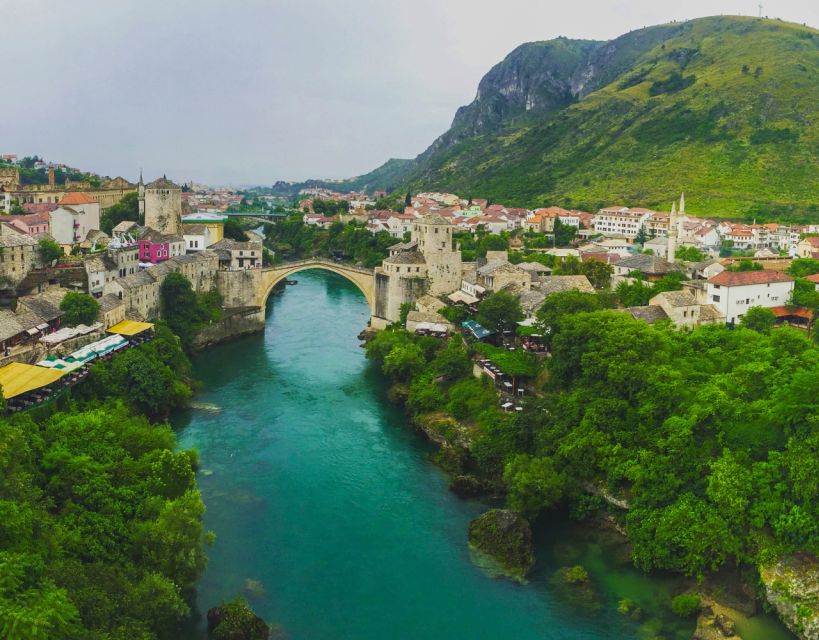 Private Full - Day Tour: Mostar & Kravice Waterfalls from Du - Entering Mostar With the Neretva River at Your Feet