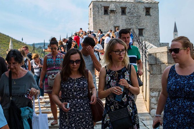 PRIVATE TOUR to Kravice Waterfalls, Mostar and Počitelj old town - Starting high: Dr. Franjo Tuđman Bridge terrace above Dubrovnik