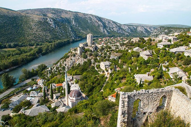 PRIVATE TOUR to Mostar, Stolac, Pocitelj & Blagaj by CRUISER TAXI - Počitelj, fortress views and UNESCO-level old stone work, 1 hour