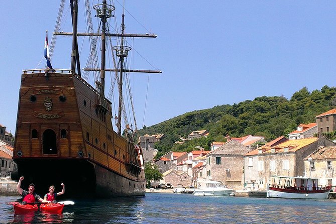Sea Kayaking and Snorkeling to Green Cave on Sipan island from Lopud - Price and booking timing for a Dubrovnik island cave kayak day