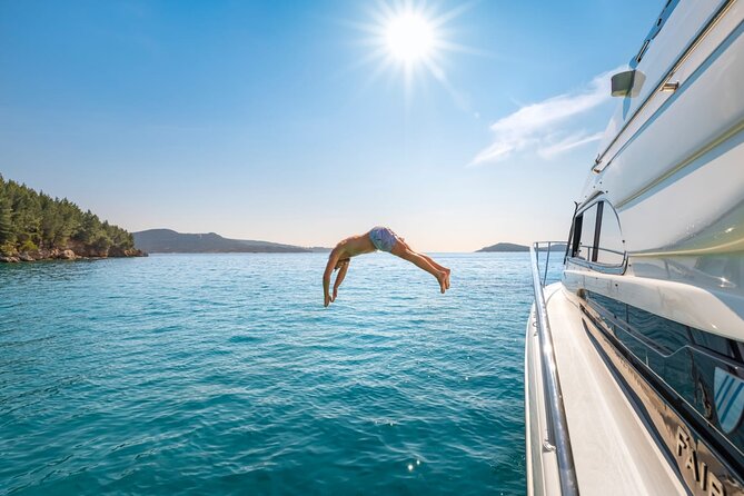 Small group tour by premium yacht to Elaphite Islands - Kolocep Island: Blue Cave swim time and the Donje Čelo reset
