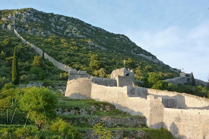 Ston & Trsteno Arboretum - Private Excursion from Dubrovnik w/ Mercedes Vehicle - Ston Walls, Salt Flats, and Oysters That Define the Town