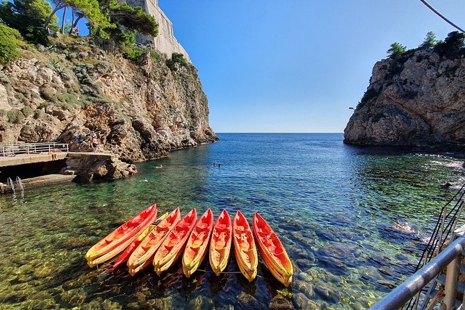 Sunset Sea Kayaking and Wine Dubrovnik - Stops for Swimming, Snorkeling Equipment, and Cave Beach Moments