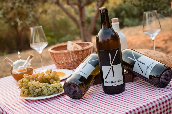 Sunset wine tasting in vineyard - The Tasting Spread: Olive Oil and Home Bread First