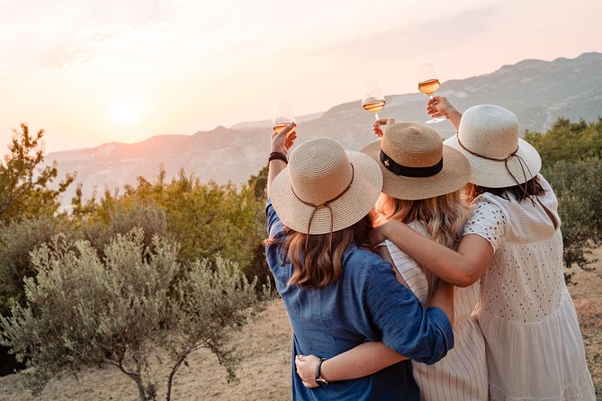 Sunset wine tasting in vineyard - The Vineyard Walk: Old Forest Air, Olive Trees, and Vines You Can Touch