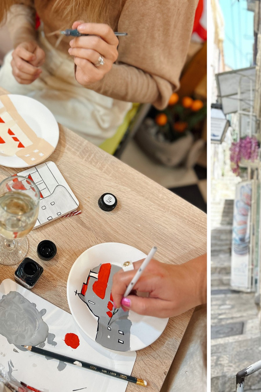Traditional Brunch and Painting Class in Old Town Dubrovnik - Ceramic plate painting: turning a blank dish into your Dubrovnik keepsake